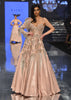 Tan Brown Gown In With Embellished Sleeve - NOOR 2022