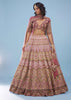 Rose Pink Junoesque Bridal Lehenga In Raw Silk With Heavy Embroidery - NOOR 2022