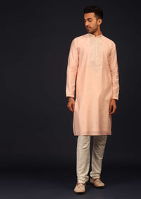 Kalki Creole Pink Embroidered Kurta Set