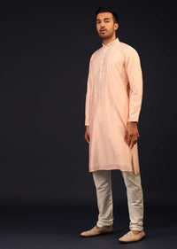 Kalki Creole Pink Embroidered Kurta Set