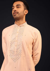 Kalki Creole Pink Embroidered Kurta Set