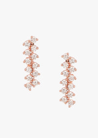 Diamond Jewelry Set In Gold-Plated Alloy