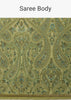 Festive Pista Green Saree Kashmiri Embroidered In Georgette
