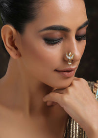 Gold Plated Kundan Nosepin
