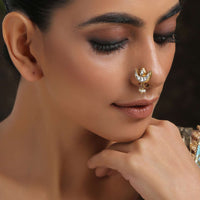 Gold Plated Kundan Nosepin