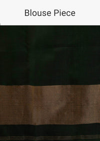 Kalki Golden Oak Yellow Saree In Silk With Ikat Weave Patola Work