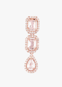 Rose Gold Plated Diamond Jewelry Set