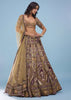 Wine Red Queenly Bridal Lehenga In Velvet With Heavy Floral Embroidery - NOOR 2022
