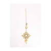Kite shaped maang tikka with crystals only on Kalki