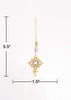 Kite shaped maang tikka with crystals only on Kalki