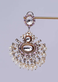 Kundan and moti studded traditional earring only on Kalki