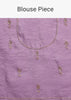 Lavender Crushed Tissue Saree With Moti And Cutdana Embroidered Border