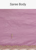 Lavender Crushed Tissue Saree With Moti And Cutdana Embroidered Border