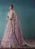 Lavender Mist Bridal Lehenga Set With Hand Work