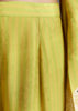 Lemon Green Printed Palazzo Set With Mirror Work
