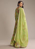 Light Green Chinon Anarkali Suit With Floral Print
