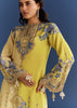 Light Lime Green Cotton Muslin Kurta With Floral Print Dhoti