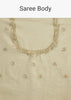 Light Pastel Green Crushed Tissue Saree With Cutdana Sequins And Beads Embroidery