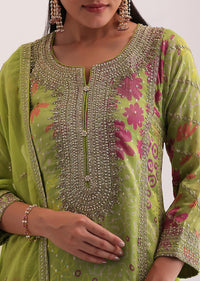 Light Green Embroidered Patiala Set