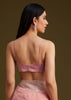 Light Pink Tissue Sequin And Resham Thread Work Saree