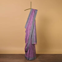 Wine South Resham Silk Saree With Woven Work And Unstitched Blouse Fabric