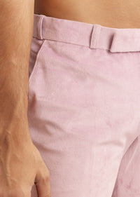 Lilac Indo Western Suit With Self Texture Work