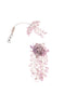 Lilac And Pink Handcrafted Stud Earrings In Mix Metal
