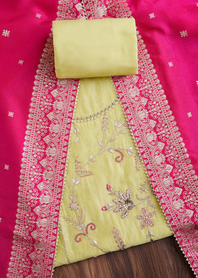 Lime Green Tissue Suit Set