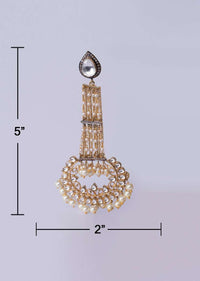 Long drop multi chain traditional earring only on Kalki