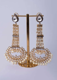 Long drop multi chain traditional earring only on Kalki