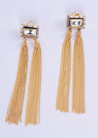 Long fancy multi chain tasseled earring only on Kalki