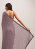 Mauve Half AndHalf Sequins Embroidered Saree