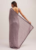 Mauve Half AndHalf Sequins Embroidered Saree