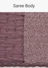 Mauve Half AndHalf Sequins Embroidered Saree