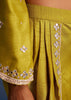 Mehendi Green Silk Embroidered Kurta Dhoti Set