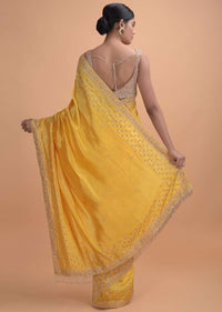 Mellow Yellow Saree In Cotton Silk With Salli Fringes On The Pallu And Buttis Online - Kalki Online