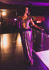 Mermaid Metallic Ready To Wear Saree And Blouse In Knit