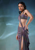 Mermaid Metallic Skirt And Top In Knit
