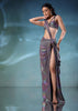 Mermaid Metallic Skirt And Top In Knit