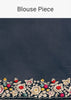 Midnight Blue Saree With Parsi Gara Work