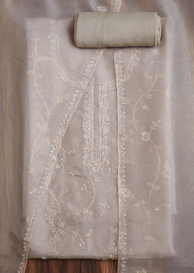 Minimal Beige Tissue Suit Set