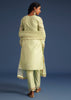 Mint Green Silk Kurta Set With Embroidery