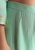 Mint Green Silk Kurta Sharara Set With Gotta Work