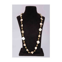 Mother of pearls and black stone beaded fancy party necklace only on Kalki