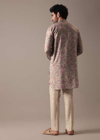 Multi Color Floral Print Kurta Set