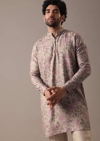 Multi Color Floral Print Kurta Set
