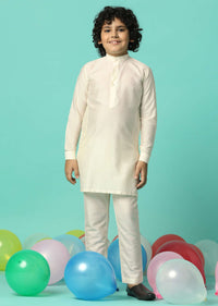 Multi-Colored Festive Jacket Kurta Set For Boys