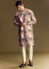 Multi Linen Kurta Set With Artistic Kantha Detailing