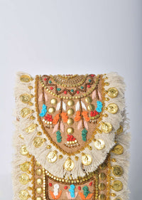 Multicolor Bohemian Mobile Cover With Sequins
