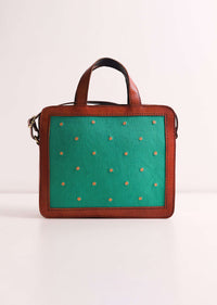 Multicolor Handcrafted Handbag With Boho Work And Kutchi Embroidery